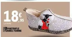 E.Leclerc PANTOUFLE FERMEE FEMME offre