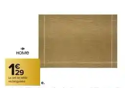 Carrefour Market Le set de table rectangulaire offre