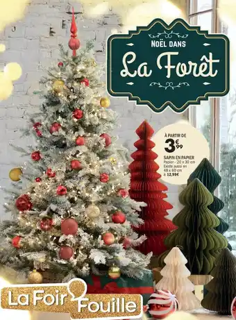 La Foir'Fouille Sapin en papier offre