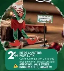 La Foir'Fouille Kit de chanteur pour lutin offre