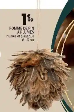 La Foir'Fouille Pomme de pin à plumes offre