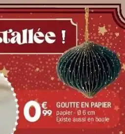 La Foir'Fouille Goutte en papier offre