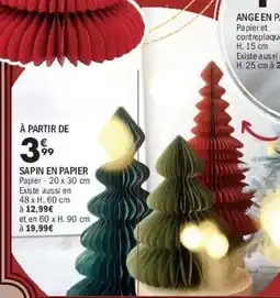 La Foir'Fouille Sapin en papier offre