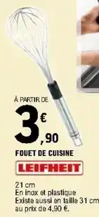 E.Leclerc Leifheit - 21 cm en inox et plastique offre