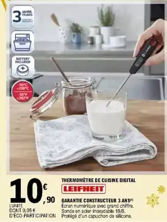 E.Leclerc Leifheit - gratinte constructeur 3 ans offre