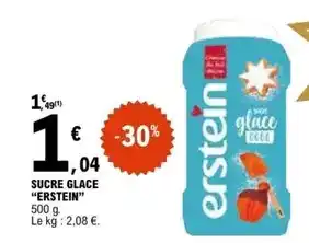 E.Leclerc Erstein - sucre glace offre