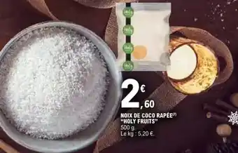 E.Leclerc Holy fruits - noix de coco rapee offre