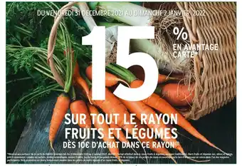 Intermarché Bon plan sur tout le rayon fruits et légumes offre