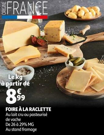Auchan Foire à la raclette offre