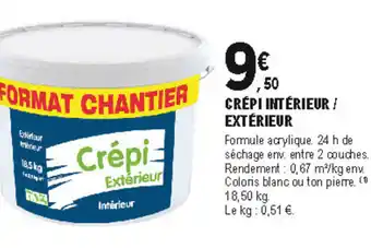 Crépi extérieur/intérieur