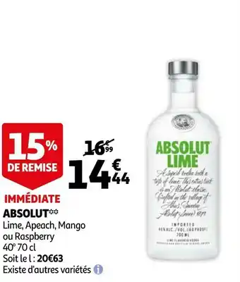 Auchan Absolut absolut offre