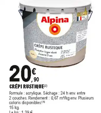 Crépi rustique
