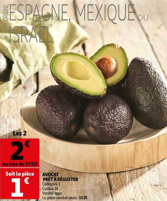 Auchan Avocat prêt à déguster offre