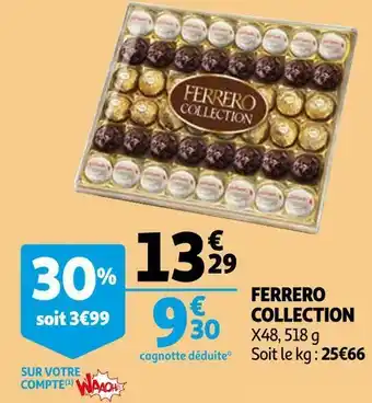 Auchan Ferrero ferrero collection offre