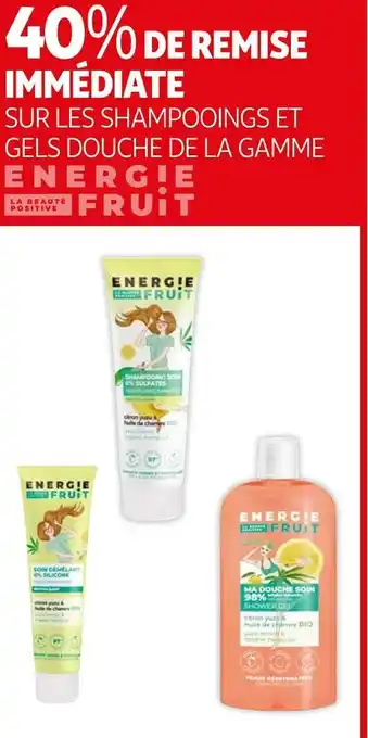 Energie fruit bon plan sur les shampooings et gels douche de la gamme energie fruit