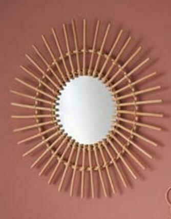 Auchan Miroir rotin soleil offre