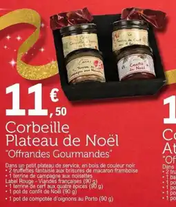 E.Leclerc Corbeille plateau de noël offre