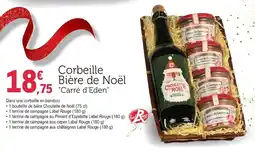 E.Leclerc Corbeille bière de noël carré d'eden offre