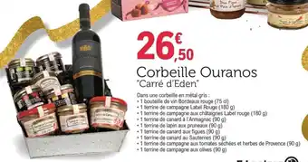 E.Leclerc Corbeille ouranos carré d'eden offre