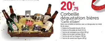 E.Leclerc Corbeille dégustation bières carré d'eden offre