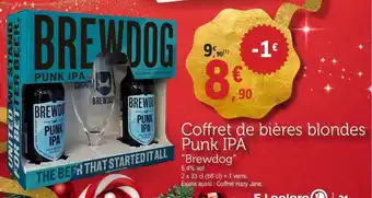 E.Leclerc Coffret de bières blondes punk ipa brewdog offre