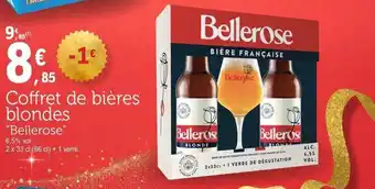 E.Leclerc Coffret de bières blondes bellerose offre