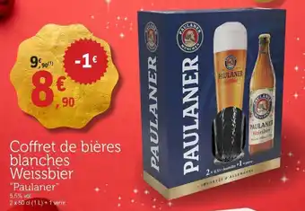 Coffret de bières blanches weissbier paulaner