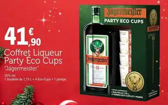 E.Leclerc Coffret liqueur party eco cups jägermeister offre