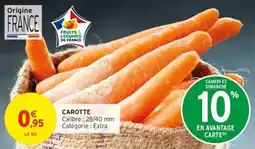 Intermarché Carotte offre