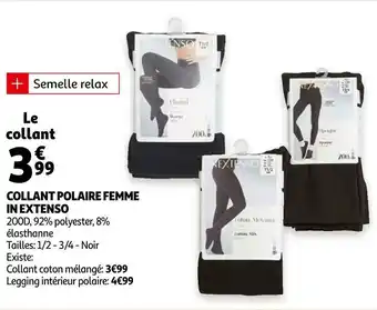 Auchan In extenso collant polaire femme offre