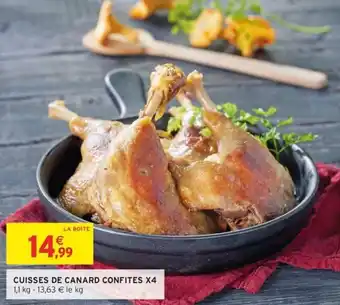 Intermarché Cuisses de canard confites x4 offre