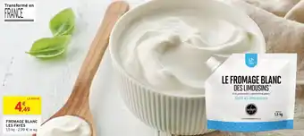 Intermarché Fromage blanc les fayes offre