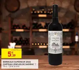 Intermarché Bordeaux supérieur 2022 château l'enclos de sadirac offre
