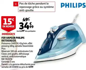 Auchan Philips fer vapeur dst5030/25 offre