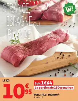 Auchan Porc filet mignon offre