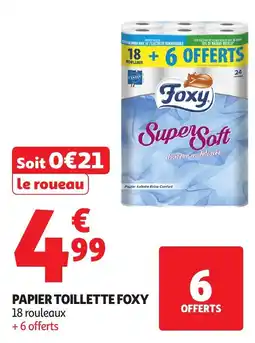 Auchan Papier toillette foxy offre
