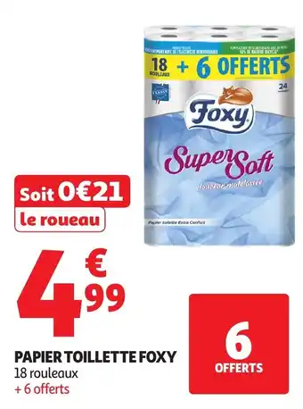 Auchan Papier toillette foxy offre
