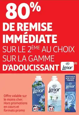 Auchan D'adoucissant lenor offre