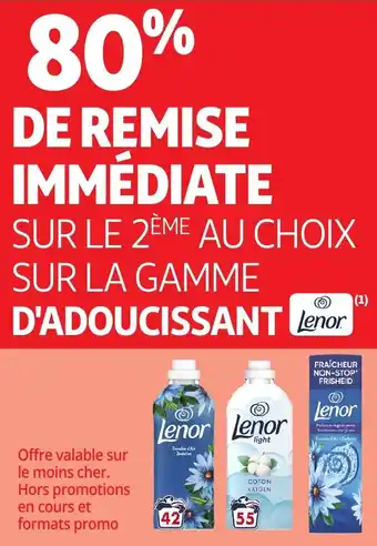 Auchan D'adoucissant lenor offre