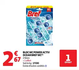 Auchan Bloc wc power activ ocean bref wc offre