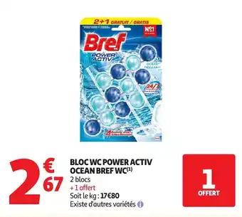 Auchan Bloc wc power activ ocean bref wc offre
