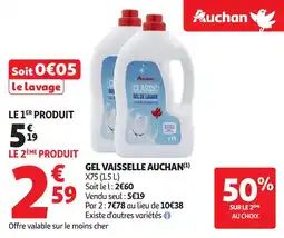 Auchan Gel vaisselle auchan offre
