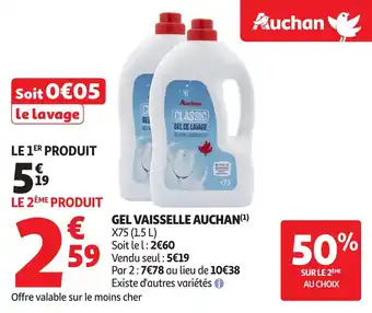 Auchan Gel vaisselle auchan offre