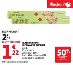 Auchan Film étirable microwave auchan offre