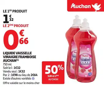 Auchan Liquide vaisselle vinaigre framboise auchan offre