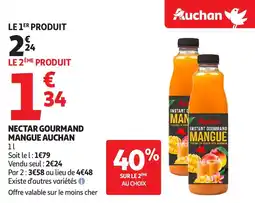 Auchan Nectar gourmand mangue auchan offre