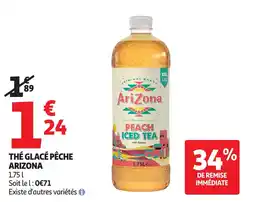 Auchan Thé glacé pêche arizona offre