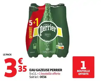 Auchan Eau gazeuse perrier offre