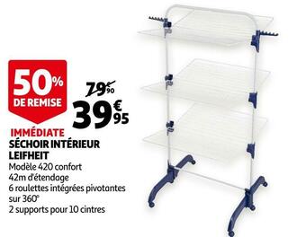 Auchan Séchoir intérieur leifheit offre