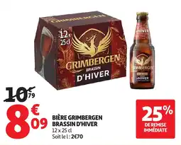 Auchan Bière grimbergen brassin d'hiver offre